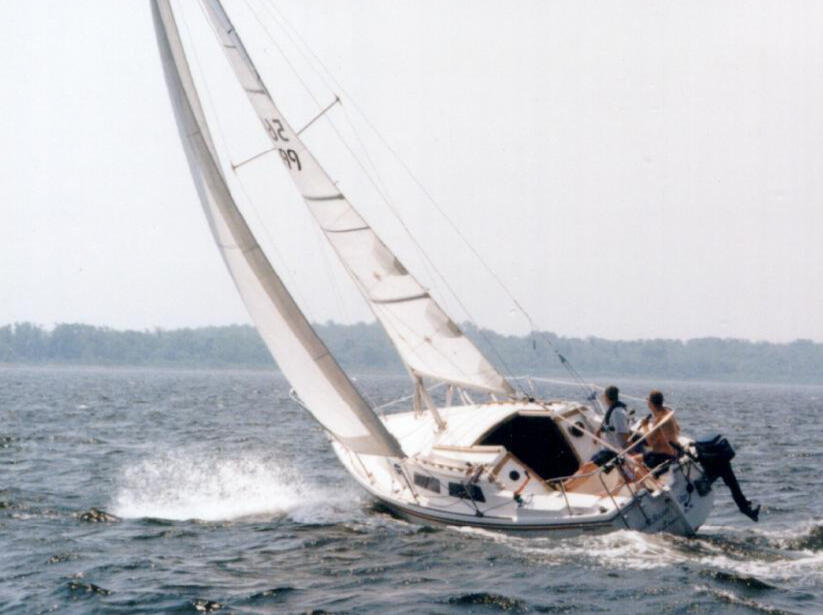 My friend & I on my Catalina 25 Me on my Catalina 25 sailboat